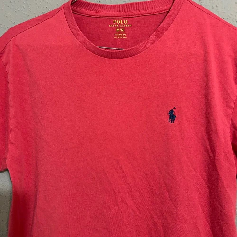 Polo by Ralph Lauren Men's Vibrant Red Tee. Size medium (Read description)